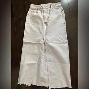 Dynamite Women's White Denim Pencil Skirt
